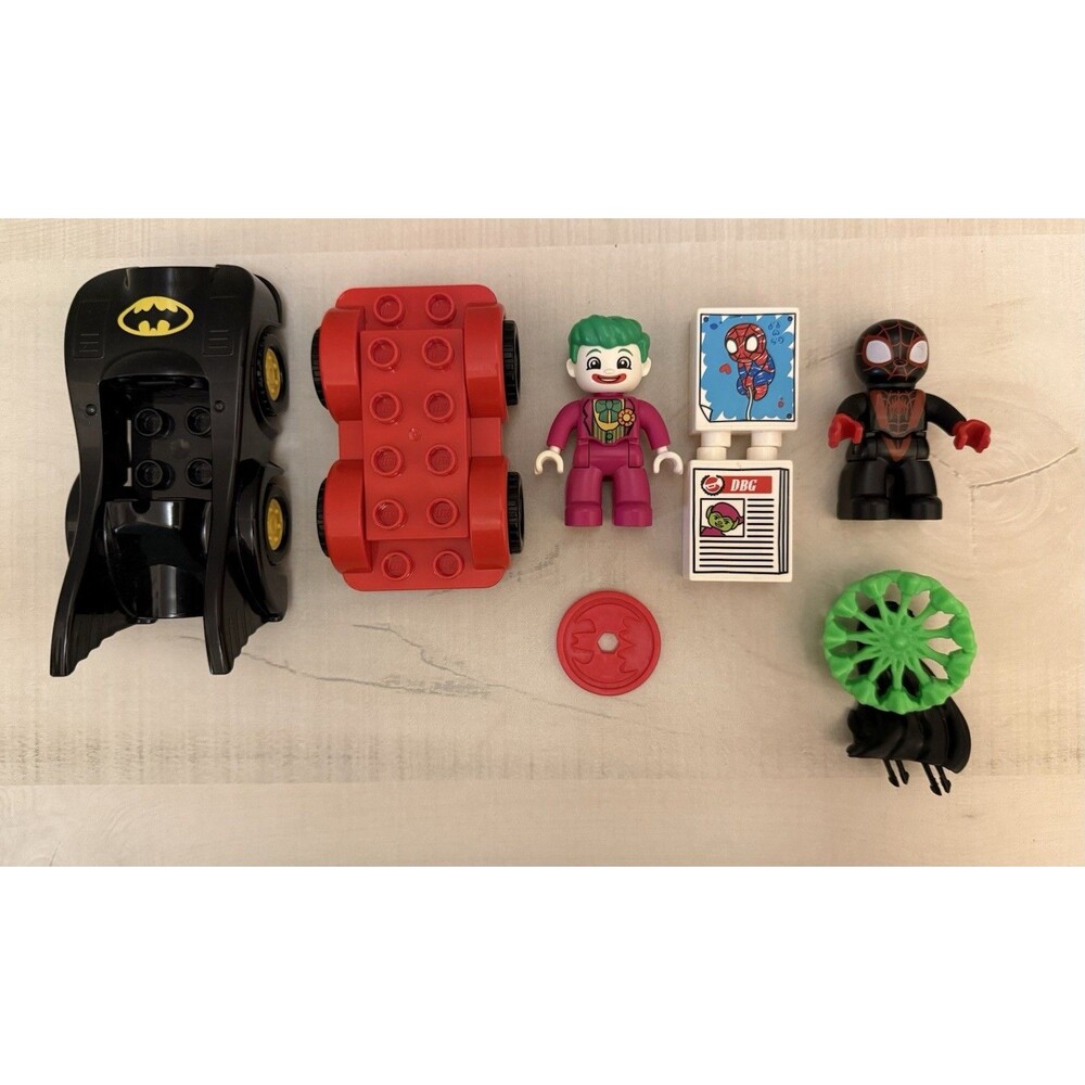 Mixed Lot Of Duplo Blocks Joker And Venom And Bat Mobile
